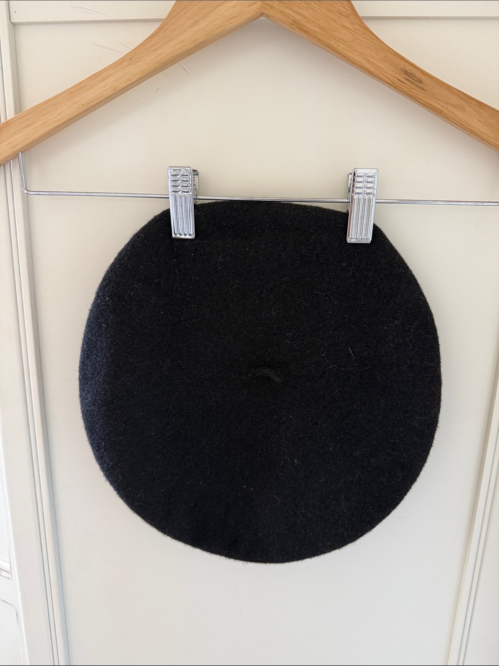 Babaton Aritzia Black Wool Beret Hat